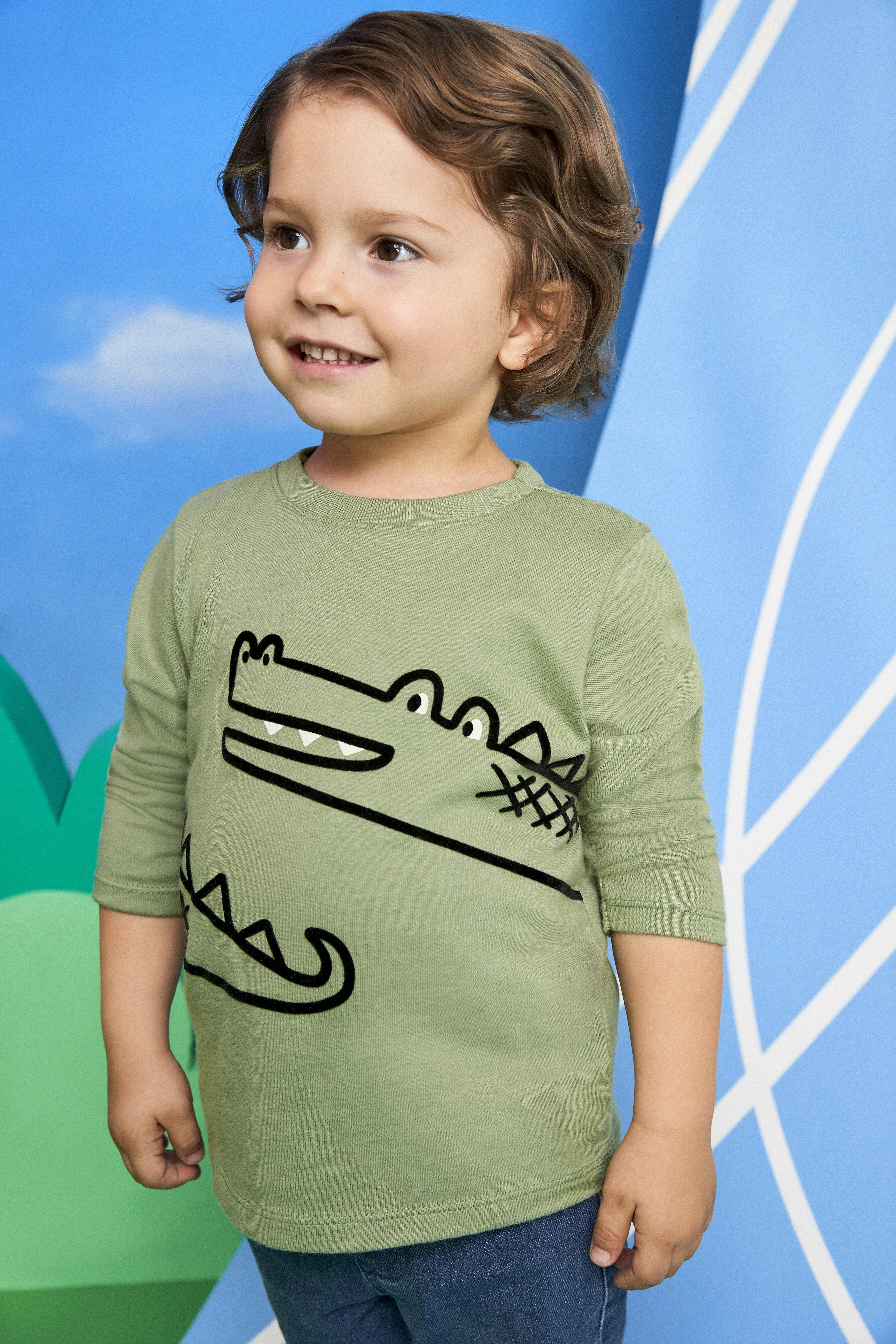 Garanimals Toddler Boy Long Sleeve Graphic T-Shirt, Sizes 18M-5T | Walmart (US)