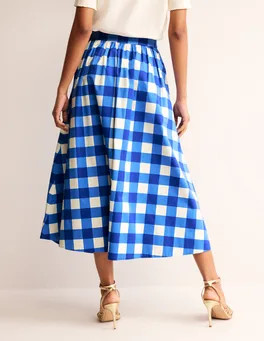 Layla Cotton Sateen Skirt | Boden (US)