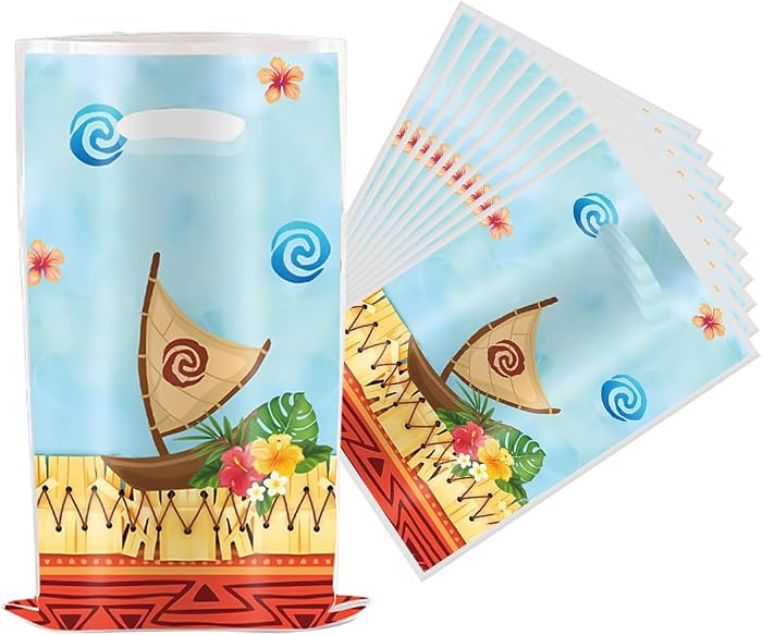 SHONHONG 30Pcs Luau Hawaiian Party Gift Bags,Cartoon Gift Bags Birthday Party Supplies | Amazon (US)