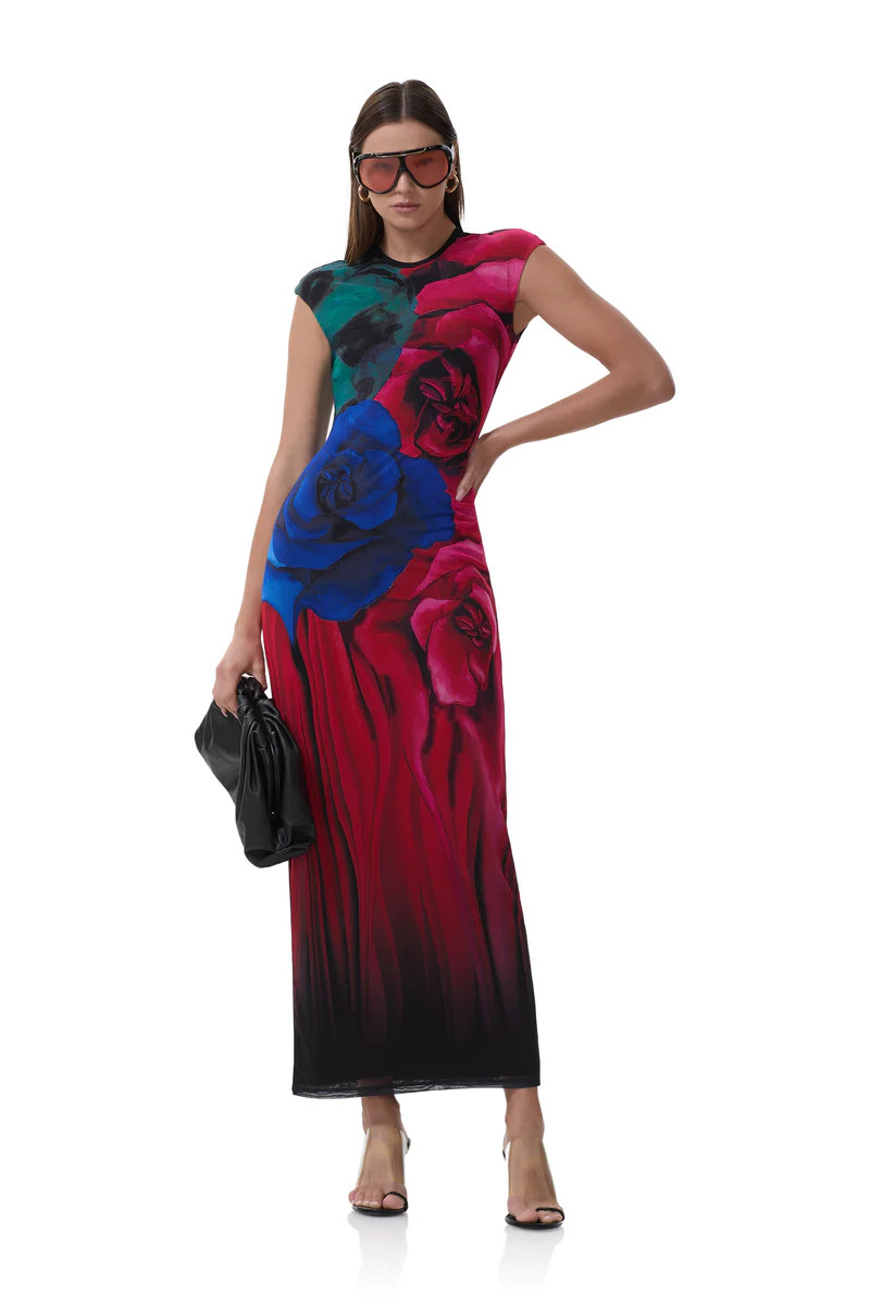 cody-dress-multi-blur-rose | ShopAFRM