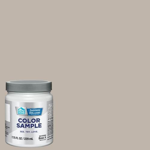 HGTV HOME by Sherwin-Williams Anew Gray Interior Paint Sample (Half Pint) | Lowe's