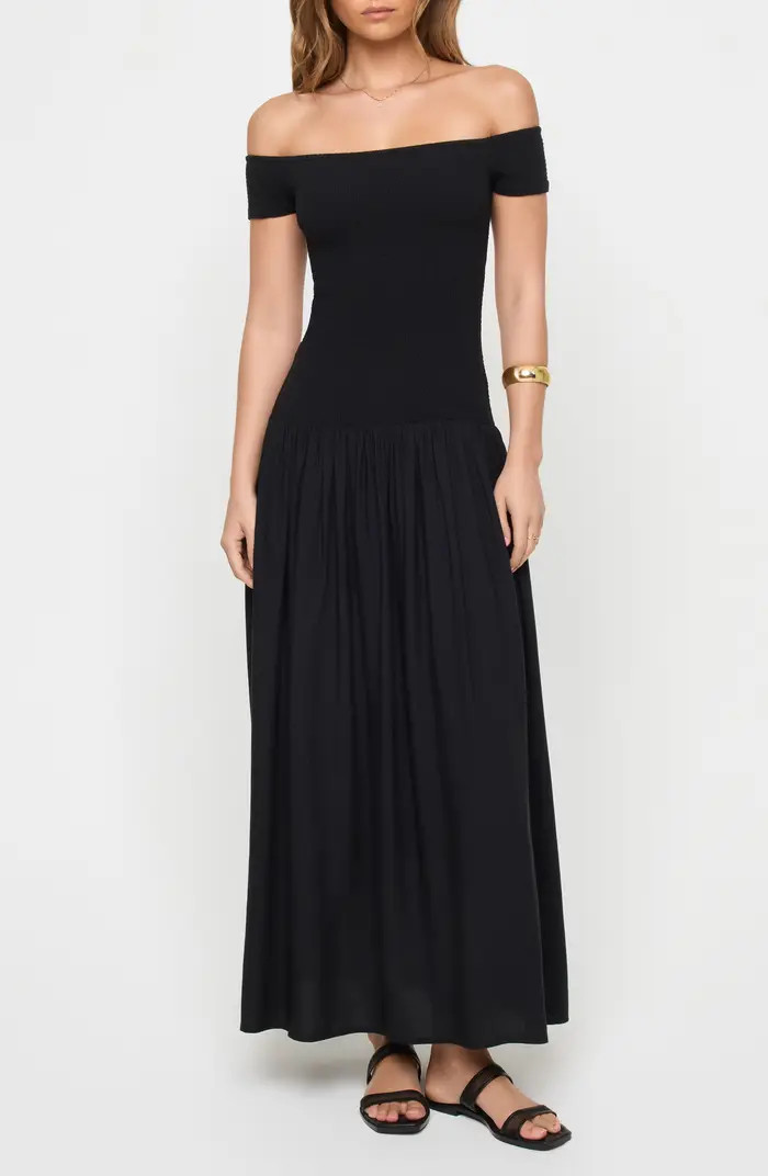 LSPACE Going Steady Off the Shoulder Cover-Up Dress | Nordstromrack | Nordstrom Rack