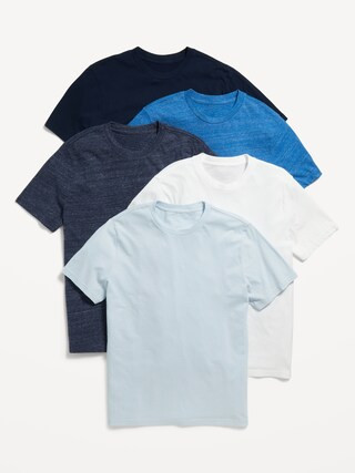 Solid Crew-Neck T-Shirt 5-Pack | Old Navy (US)