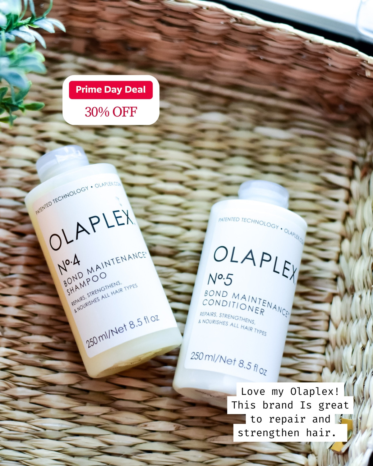 Love my Olaplex! This duo — the No.4 Bond Maintenance Shampoo and No.5 Bond Maintenance Conditioner — is GREAT to repair and strengthen hair, and my strands have never felt healthier. Snag the set on Prime Day for 30% off! 

 #primedaydeal #amazonprimeday #summersale #dealalert #primedaybeauty #LTKselfcare #LTKSaleAlert #LTKBeauty