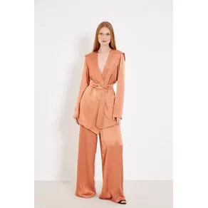 Calça Pantalona Alfaiataria COBRE | OffPremium (BR)