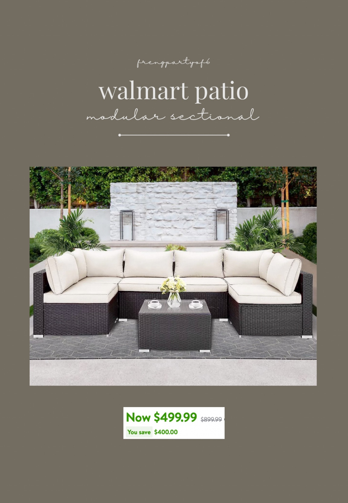 Great deal on this modular sectional! Form it into a sectional or a sofa, chairs, etc!

#LTKSeasonal #LTKHome #LTKSaleAlert