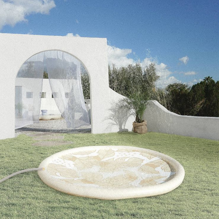 MINNIDIP Exclusive Resort Collection Splash Pad - Rattan Palms | Target