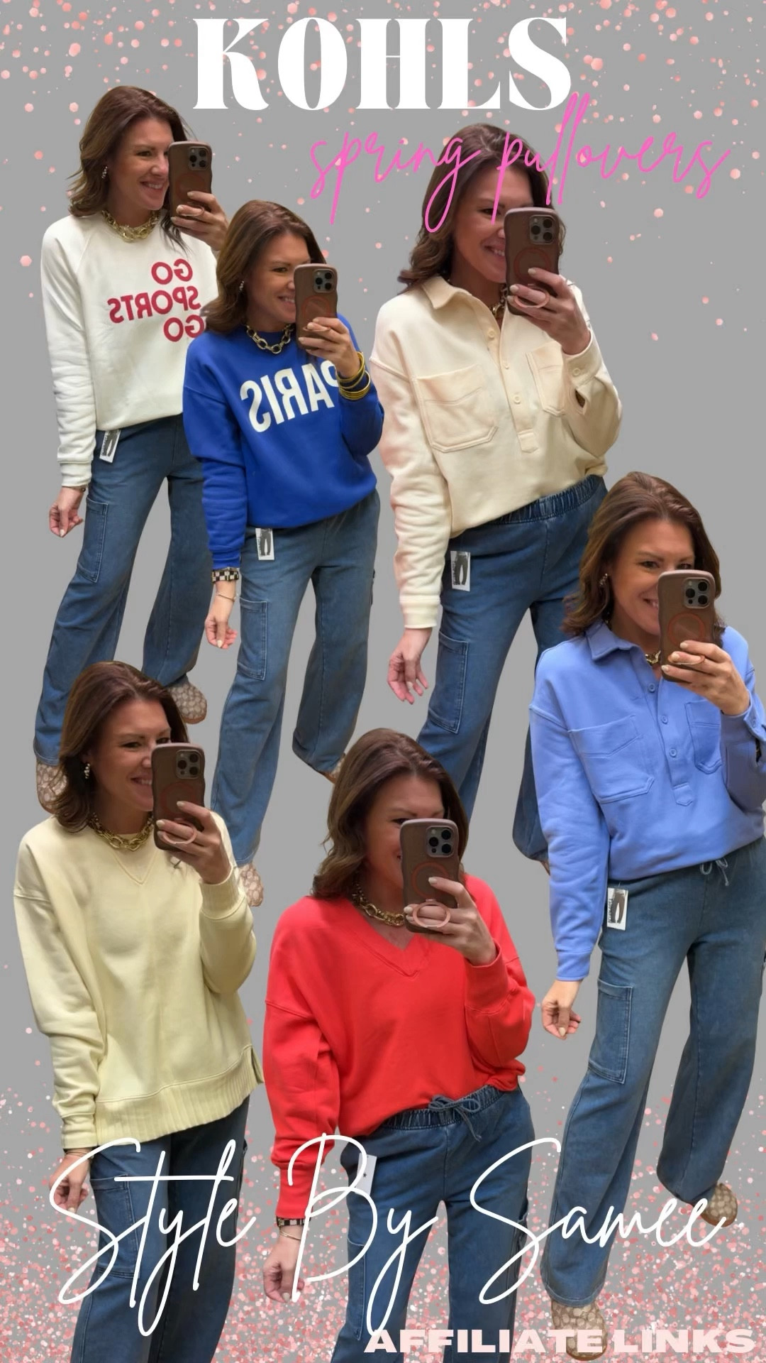 Bright, cozy pullovers for spring! 🌸🌼 Brighten up your day with these crewnecks and pullovers from Kohls! 

Wearing size XS and small. 
@Kohl's  

Spring style | transition style | outfit inspo | try on | sweatshirt | casual style 

#LTKSaleAlert #LTKmomlife #LTKSeasonal