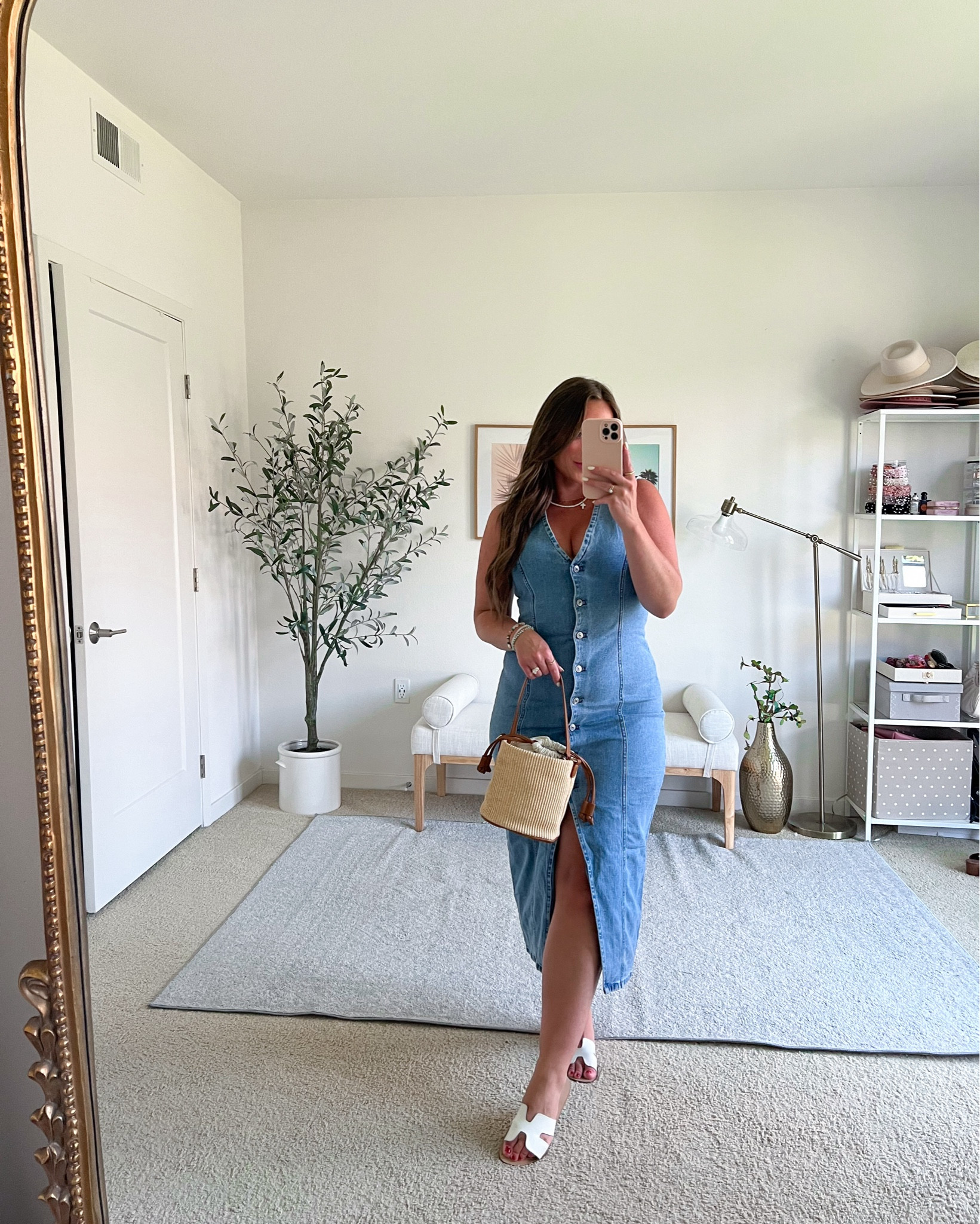 Denim dress is cute and something different! Wearing a size medium! 

Super versatile, can swap a bunch of accessories and shoes for different looks! 

#LTKStyleTip #LTKMidsize #LTKSeasonal