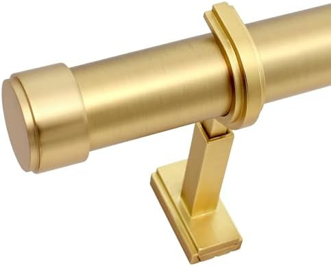 BlastHome® Non-Adjustable Luxury Extra Long Curtain Rod, 1 ¼” Rod Set, 15 foot Fixed Length (... | Amazon (US)