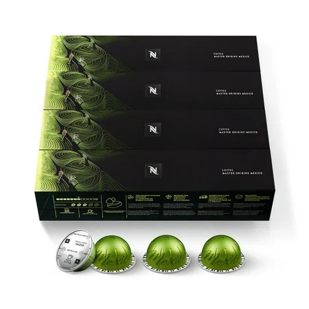 Nespresso Mexico Medium Roast, VertuoLine Coffee Pods, 40 Ct 4 Boxes of 10 | Walmart (US)