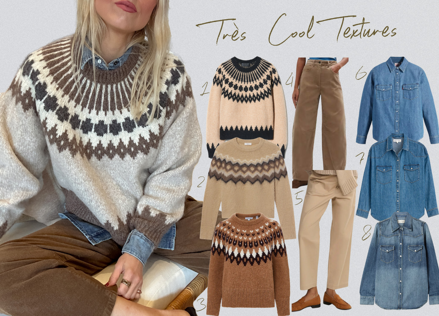 Insert a denim shirt (or any collared shirt, for that matter) under a fair isle sweater, swap your jeans for a corduroy, and bam: you’ve disrupted your uniform without disrupting your uniform. 

 #LTKSeasonal #LTKStyleTip