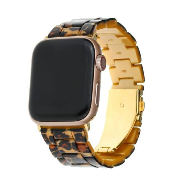 Acrylic Watch Strap in Leopard | Victoria Emerson