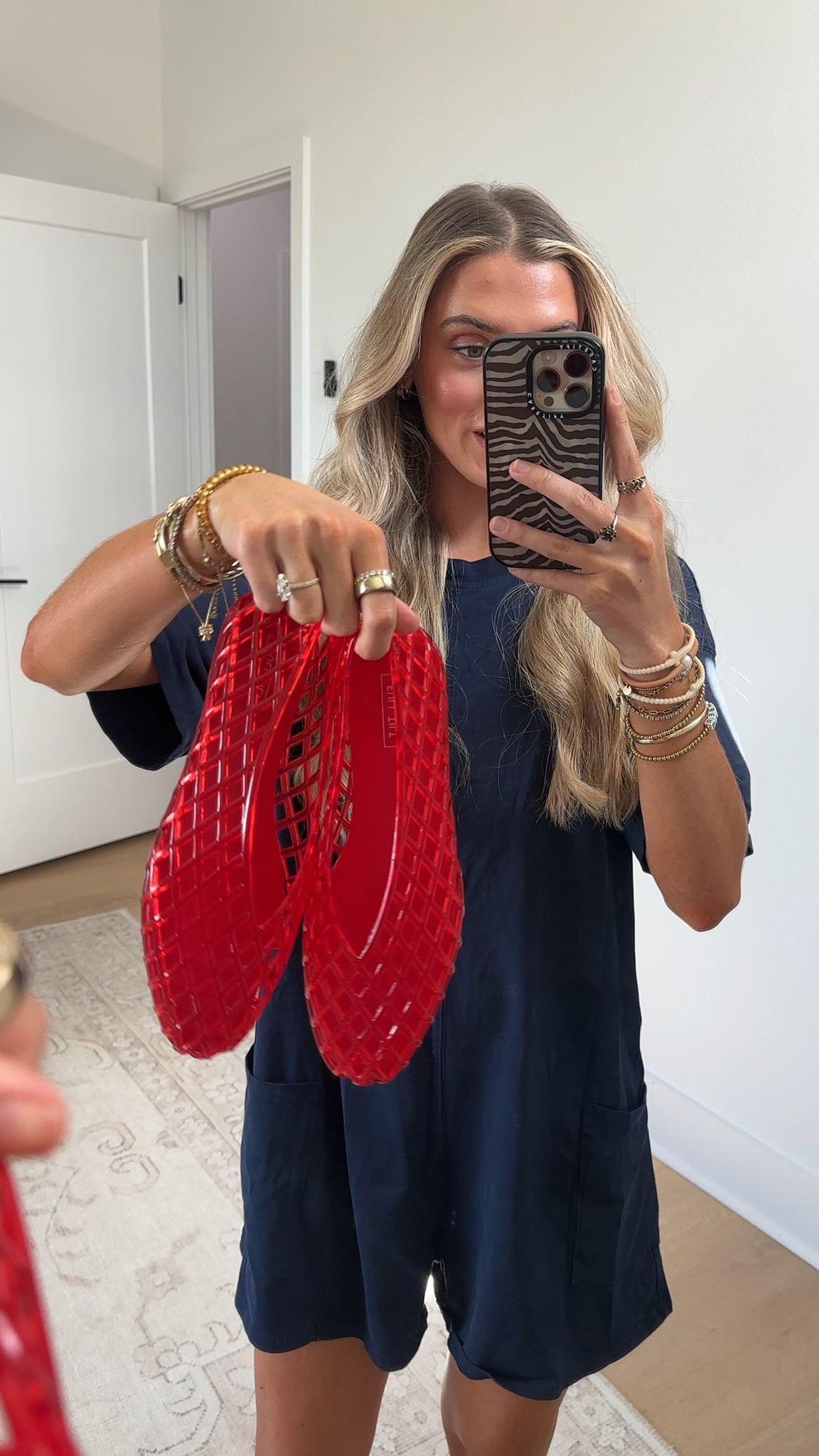 Full Tilt Ashley Jelly Ballet Flats. Slip into effortless style with the Full Tilt Ashley Jelly Ballet Flats, designed to bring a playful yet polished touch to your everyday look. Featuring a unique jelly-like open weave upper, these flats offer breathable comfort with a modern, eye-catching texture that pairs perfectly with everything from casual denim to flowy dresses. The cushioned footbed provides all-day support, making them ideal for on-the-go wear without sacrificing comfort. Crafted from all manmade materials, these flats are a versatile and easy-care addition to your wardrobe that's perfect for adding a light, airy feel to any outfit.

#LTKootd #LTKSeasonal #LTKSwim