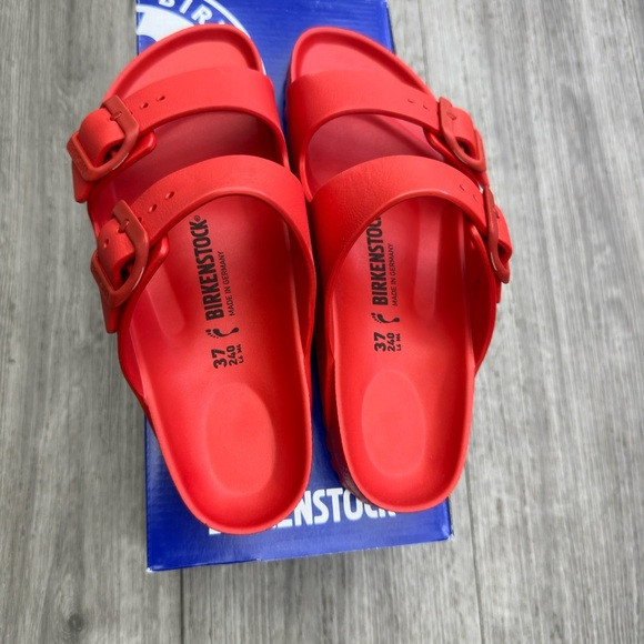 Birkenstock Arizona essential eva. Color active red . Brand New with box | Poshmark