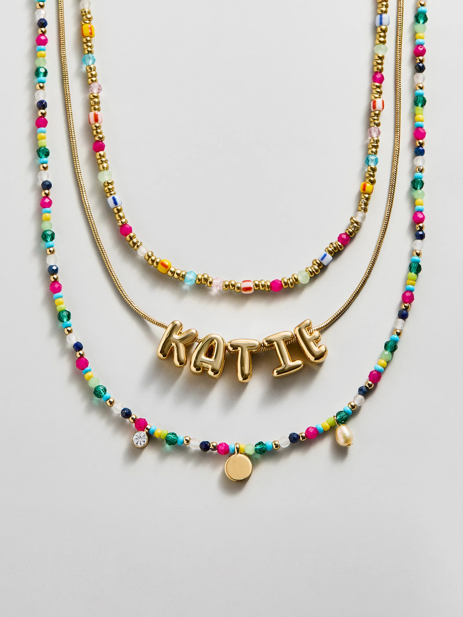 Rowan Semi-Precious Custom Layered Necklace - St. Tropez | BaubleBar