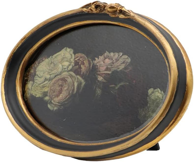 CISOO Vintage Oval Picture Frame 5x7 Antique Photo Frame Decorative Painting Table Top Display an... | Amazon (US)
