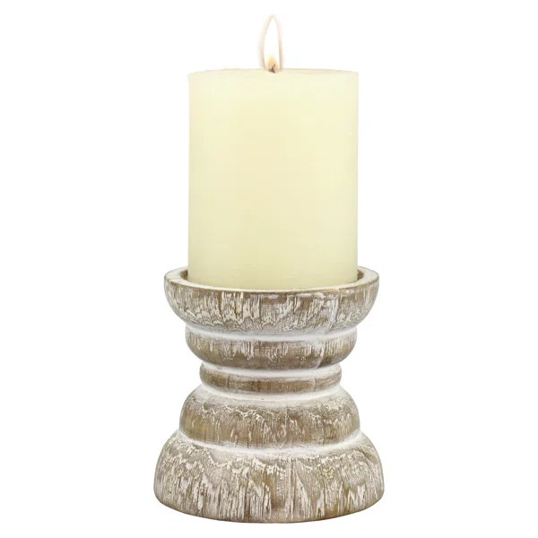 Wood Candlestick Holder | Wayfair North America
