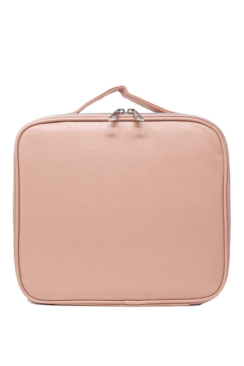 No Time To Spare Blush Makeup Bag DOORBUSTER | The Pink Lily Boutique