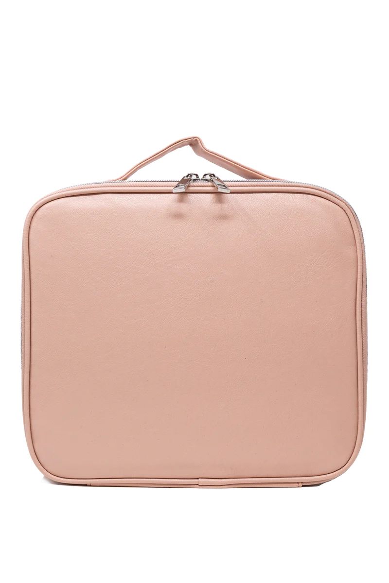 No Time To Spare Blush Makeup Bag DOORBUSTER | The Pink Lily Boutique