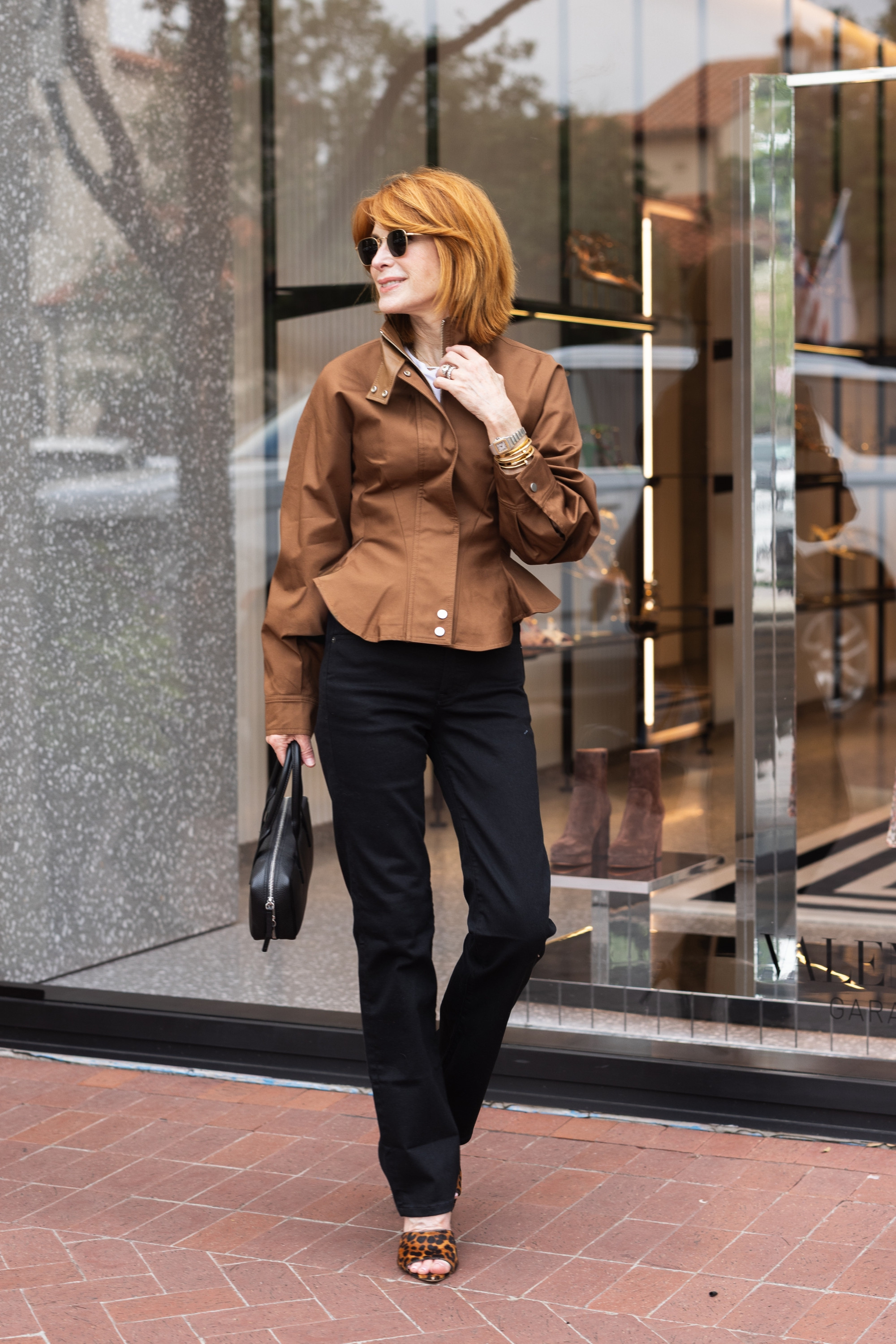 Brown, black, and leopard print — such a chic color mix for fall outfits. This jacket is the hero piece, but the leopard heels add just the right amount of personality without overdoing it. #FallOutfits #LeopardPrint #BusinessCasualWorkwear #DateNightOutfits 

#LTKOver40#LTKSeasonal#LTKOver40 

 

#LTKootd