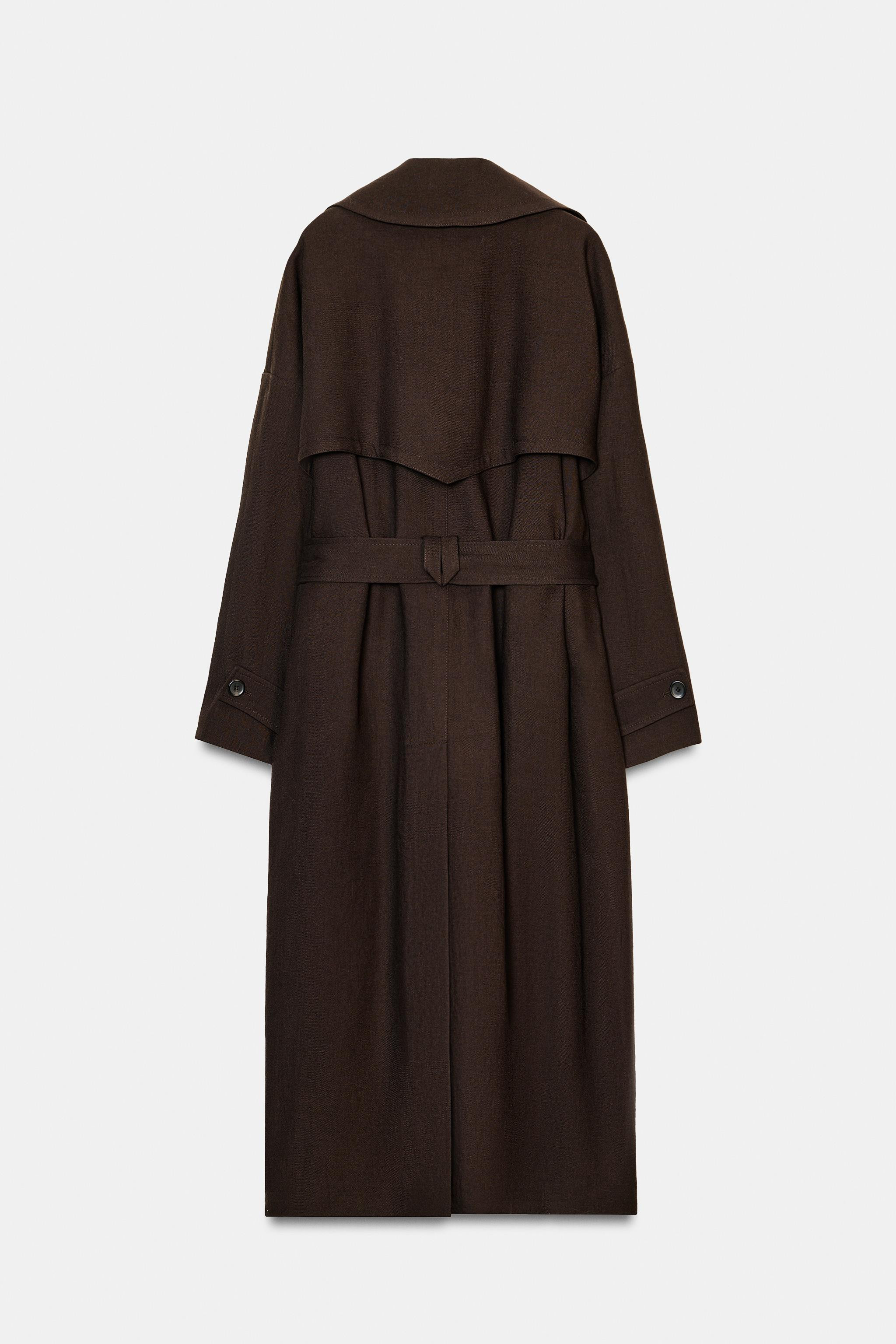 FLOWY WOOL TRENCH COAT ZW COLLECTION LIMITED EDITION | Zara US