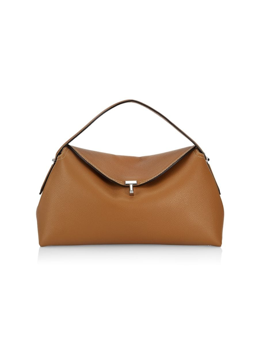 T-Lock Leather Top-Handle Bag | Saks Fifth Avenue