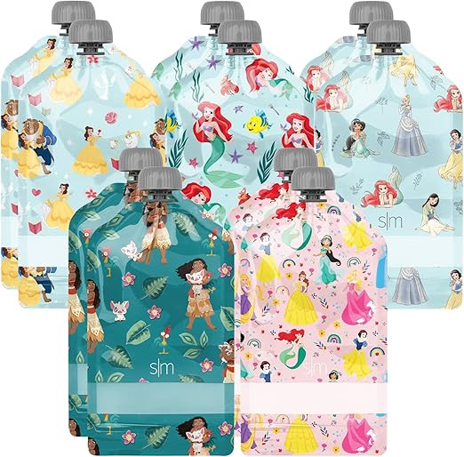 Simple Modern Disney Reusable Baby Food Pouches for Toddlers | BPA Free Plastic, Food Safe, Freez... | Amazon (US)