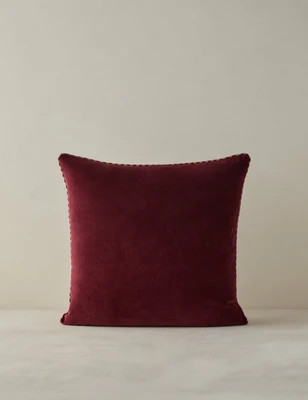 Caffier Velvet  Pillow, Mulberry | Lulu and Georgia 