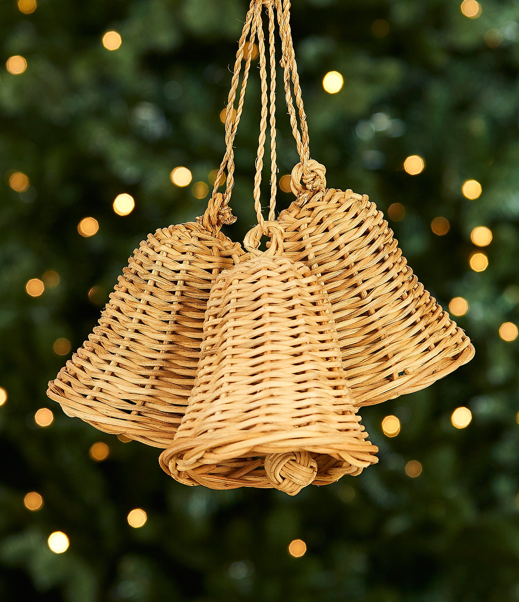 Wicker Bells Ornament/Decor Set | Dillard's