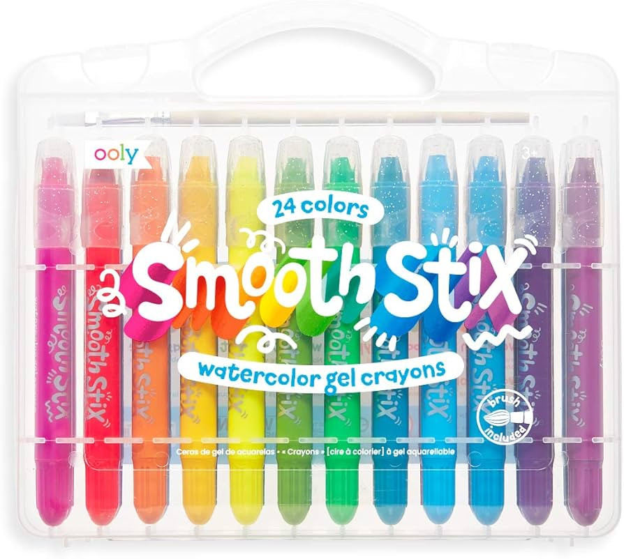 Ooly, Smooth Stix Watercolor Gel Crayons - 25 PC Set | Amazon (US)
