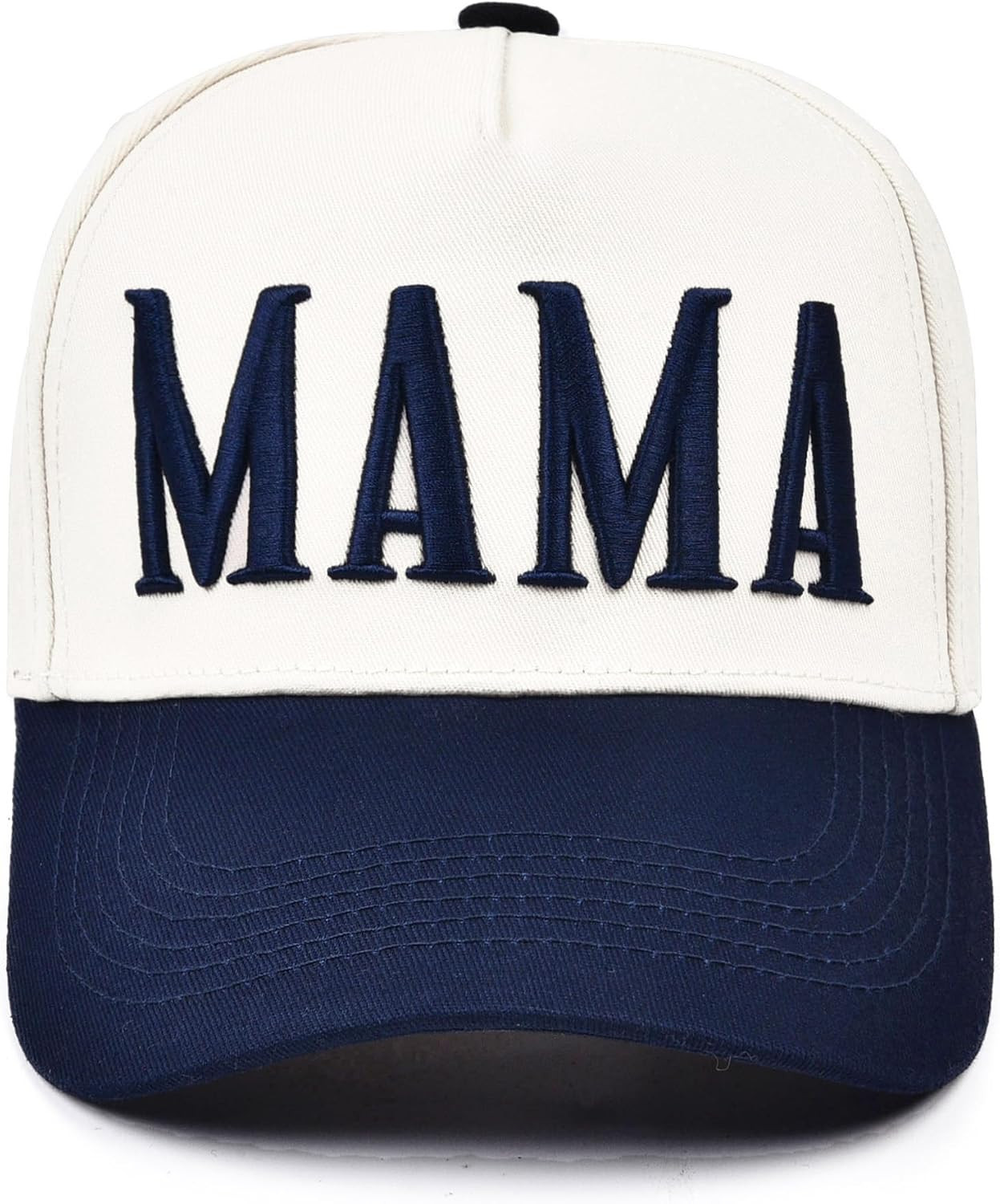 Women’s Mama Trucker Hat Trendy, Embroidered Adjustable Mom Baseball Cap, Two-Tone Ponytail Hat for Outfits | Amazon (US)
