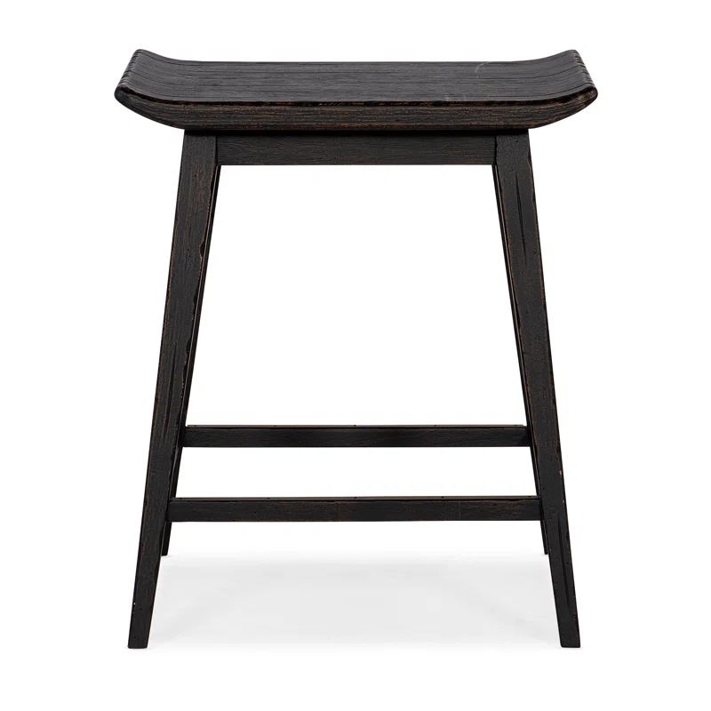 Chiseling Solid Wood 24.75'' Counter Stool | Wayfair North America