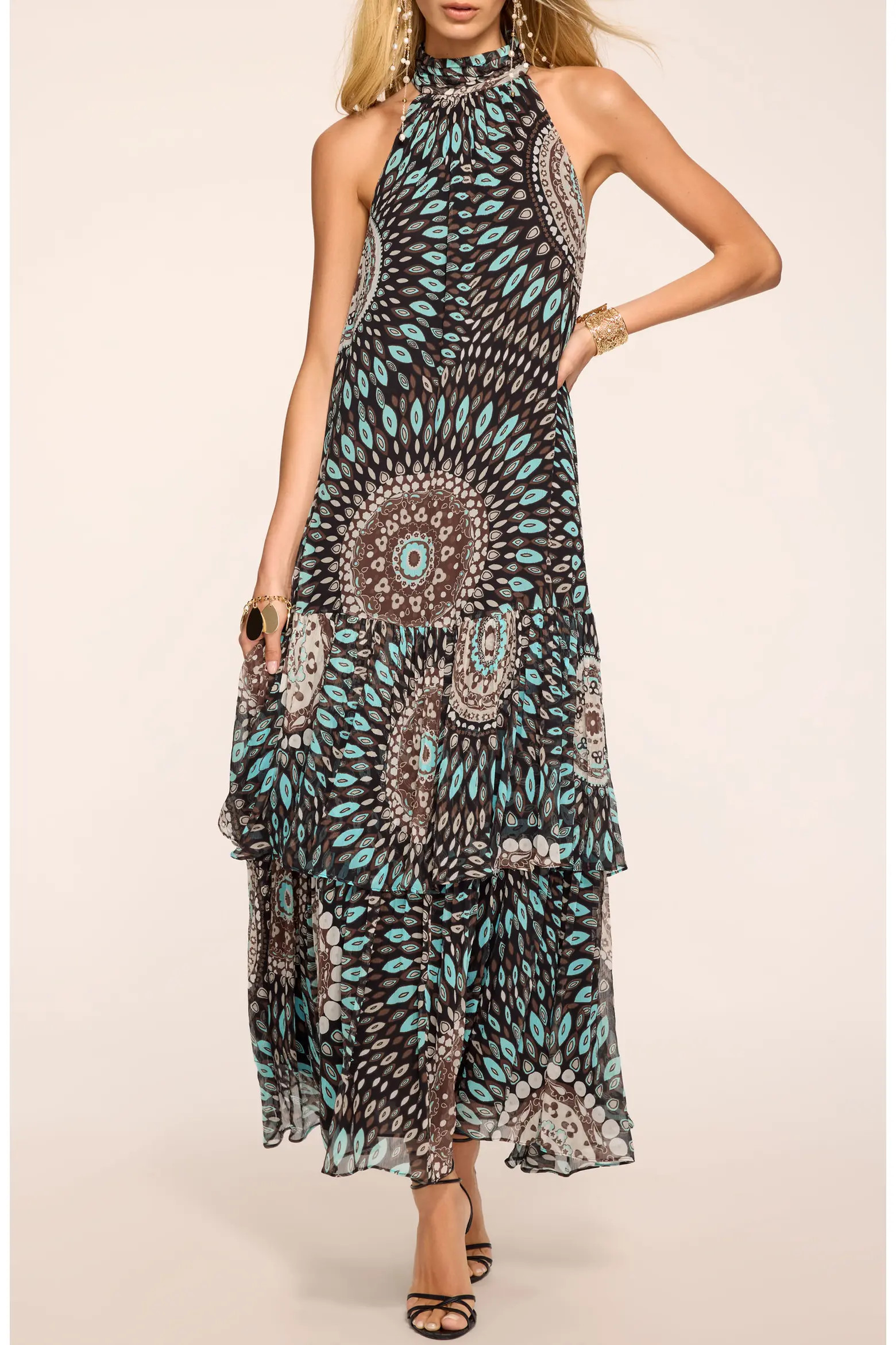 Ramy Brook River Medallion Silk Maxi Dress (Women) | Nordstrom | Nordstrom