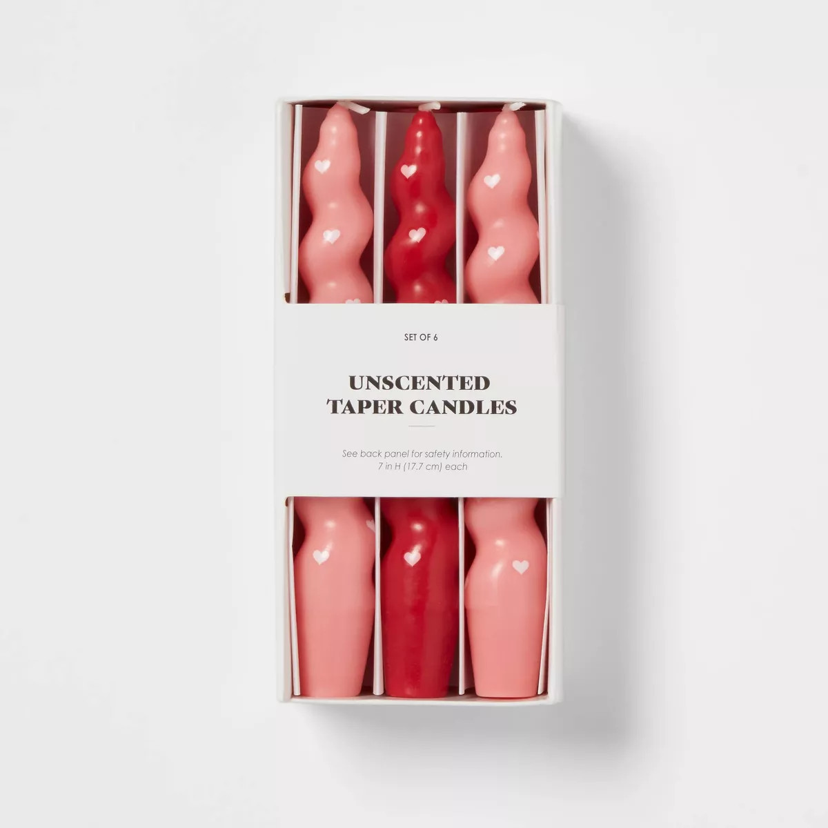 6pk Taper Candle Set Red and Pink - Room Essentials™ | Target