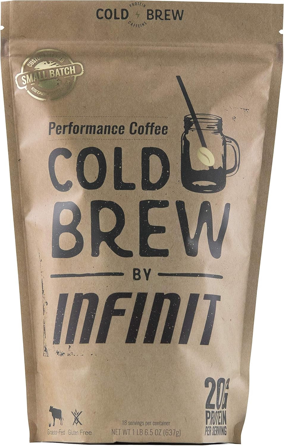 INFINIT Nutrition Cold Brew-Protein Packed Coffee, Low Sugar, High Protein Ready To Drink Coffee | Amazon (US)