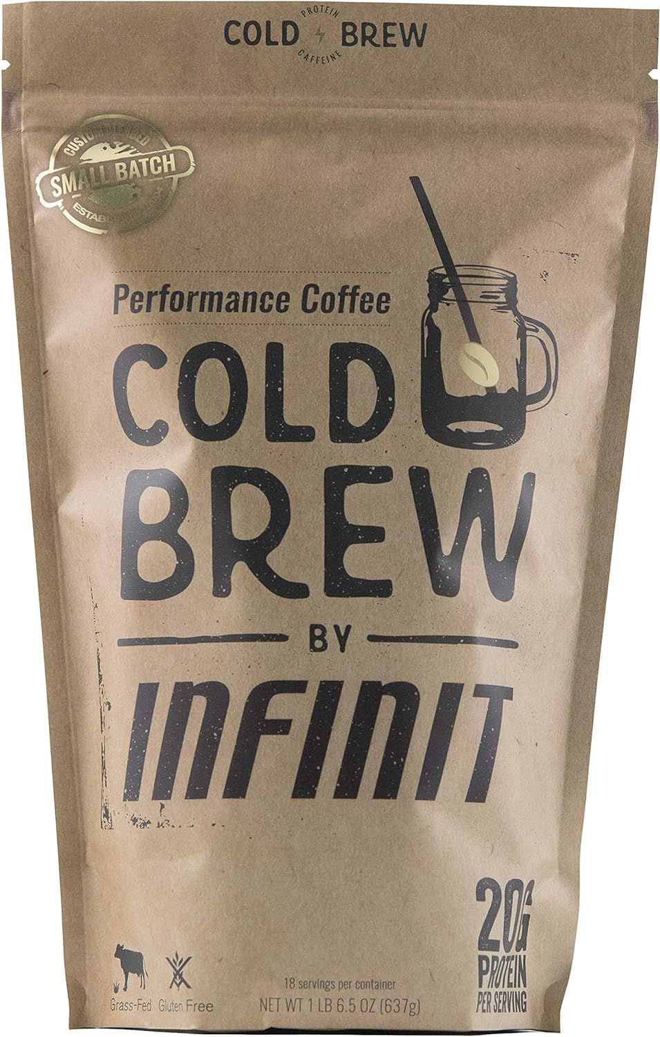 INFINIT Nutrition Cold Brew-Protein Packed Coffee, Low Sugar, High Protein Ready To Drink Coffee | Amazon (US)