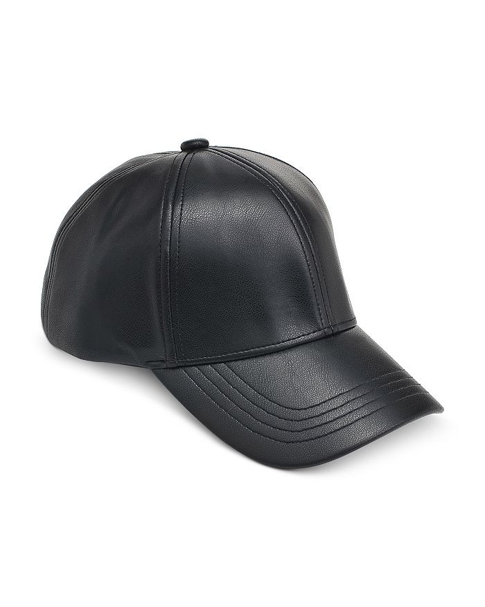 Vegan Leather Baseball Cap | Bloomingdale's (US)