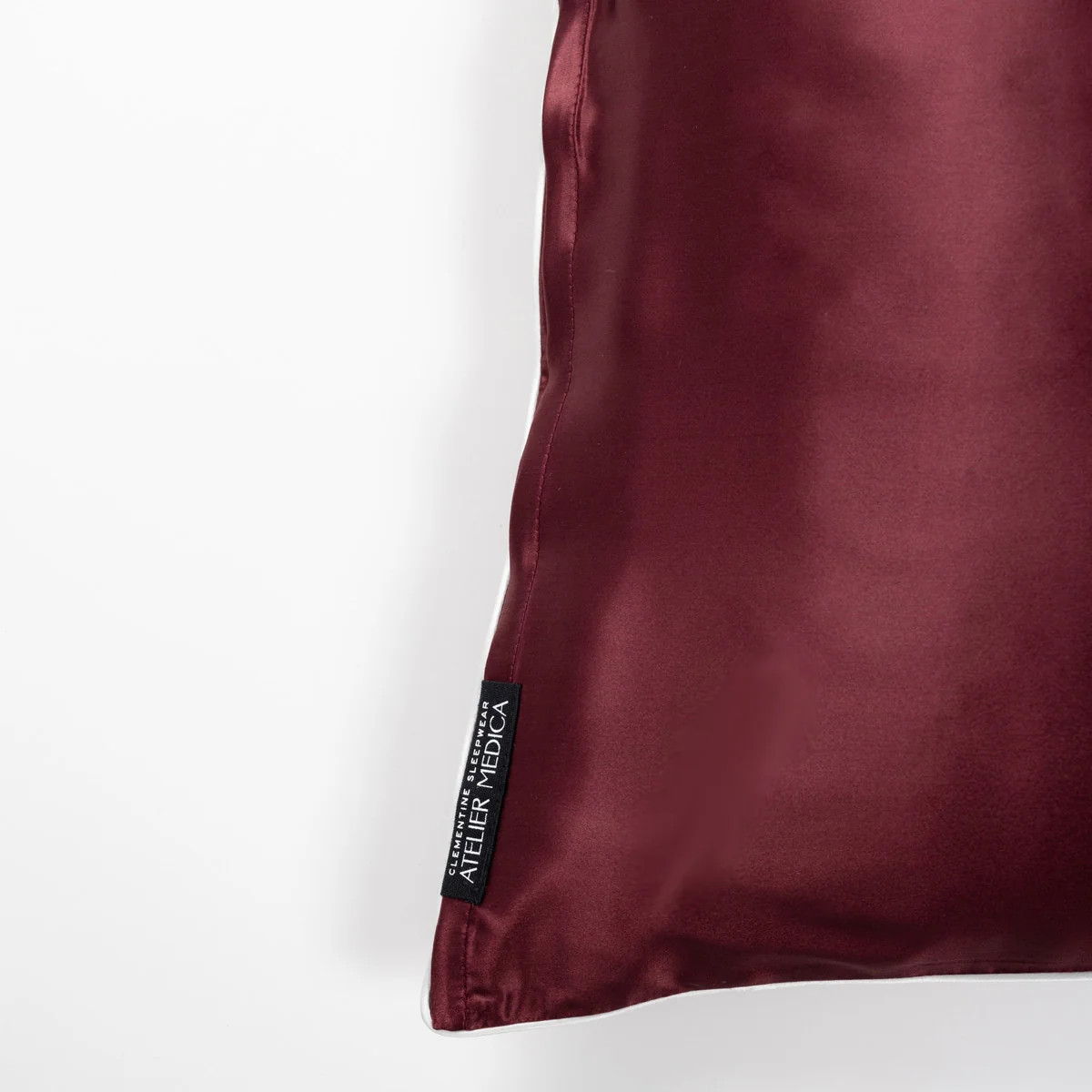 Atelier Medica Organic Silk Pillowcase | Clementine Sleepwear