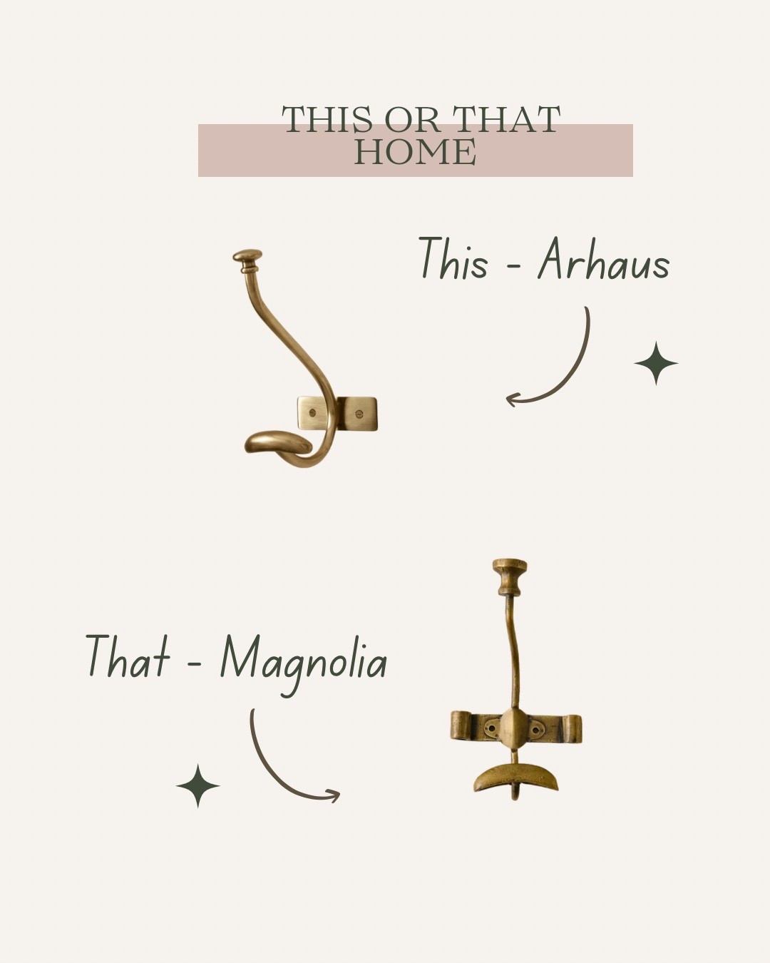 In honor of (almost) finishing our mudroom I’m sharing some brass hooks we looked at. We ultimately went with That and I love them!!!

#LTKHome