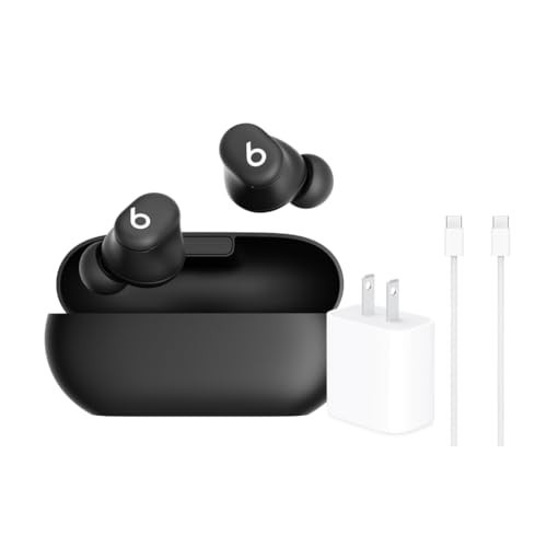 Beats Solo Buds - True Wireless Earbuds with 20W Power Adapater and USB-C Charge Cable (1m) - Matte Black | Amazon (US)