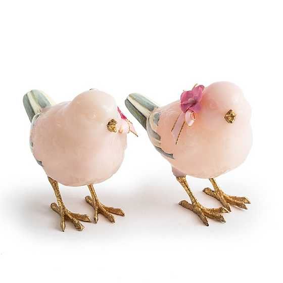Milk Pink Birds, Set of 2 | MacKenzie-Childs