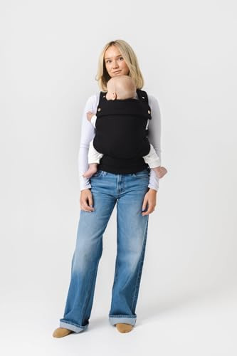 Mabē Monarch Ergonomic Baby Carrier – Premium Cotton Soft Structured Newborn to Toddler Carrier with Hip-Healthy Design, 3 Carry Positions (7-35lbs), Lightweight & Breathable, (Ebony) | Amazon (US)