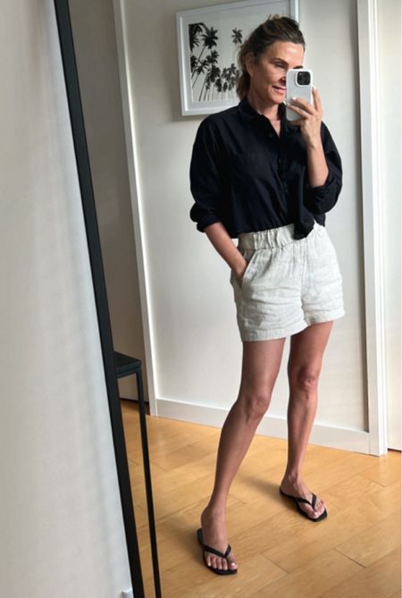 -Everlane cotton button up Sz S
-JCrew linen Shorts Sz 

#LTKover40 #LTKtravel #LTKstyletip