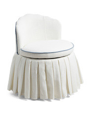 28in Scalloped Edge Ruffle Anywhere Chair With Storage | Marshalls