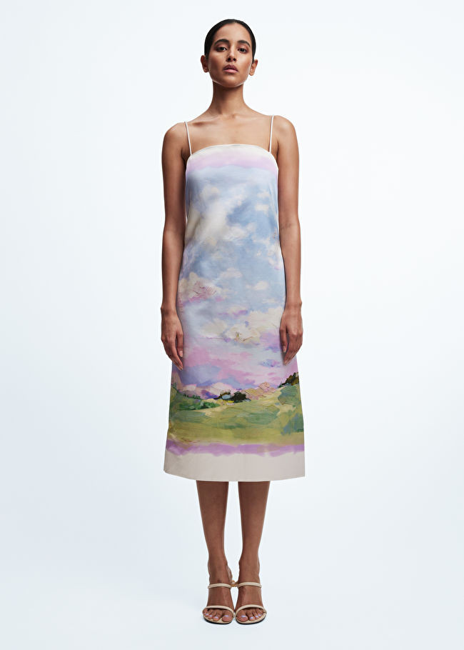 Printed Slip Midi Dress | & Other Stories US