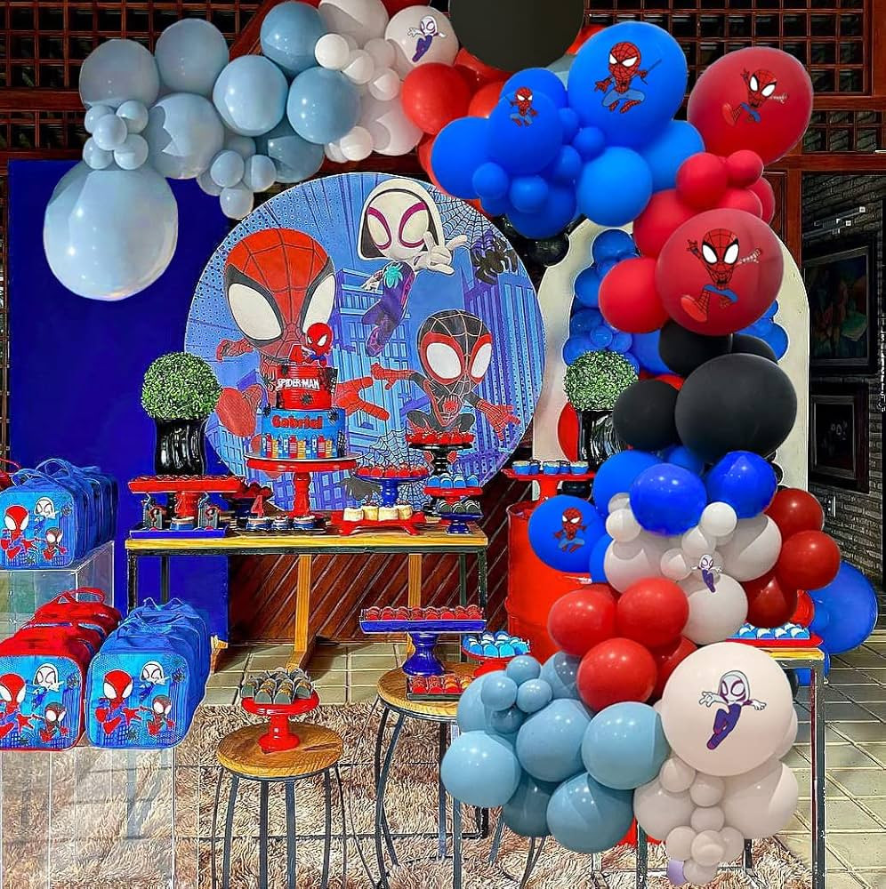 Spidey and His friends Theme Party Decoration Balloon Garland Set Spidey Birthday Party Supplies,... | Amazon (US)