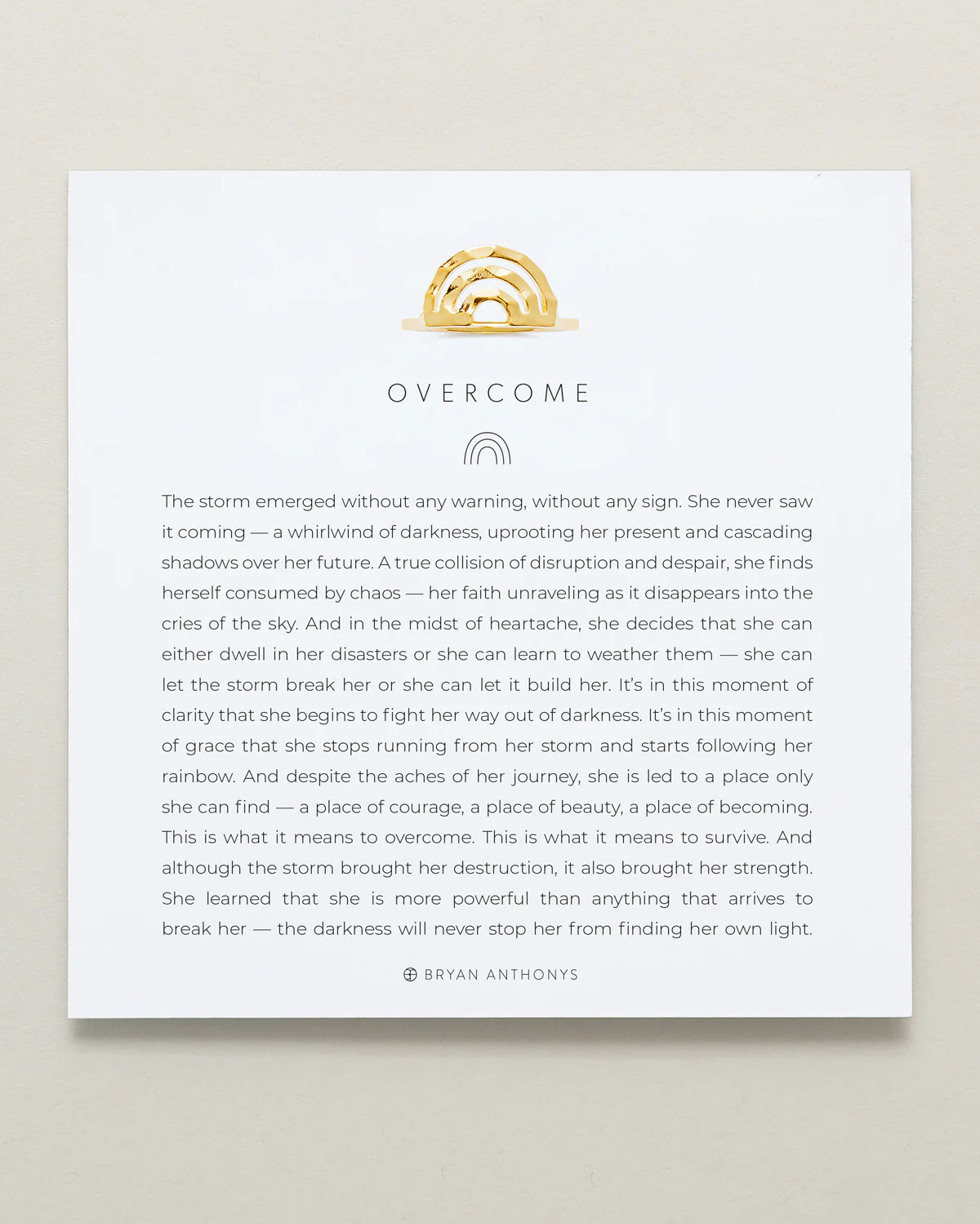 Overcome Ring | Bryan Anthonys | Bryan Anthonys