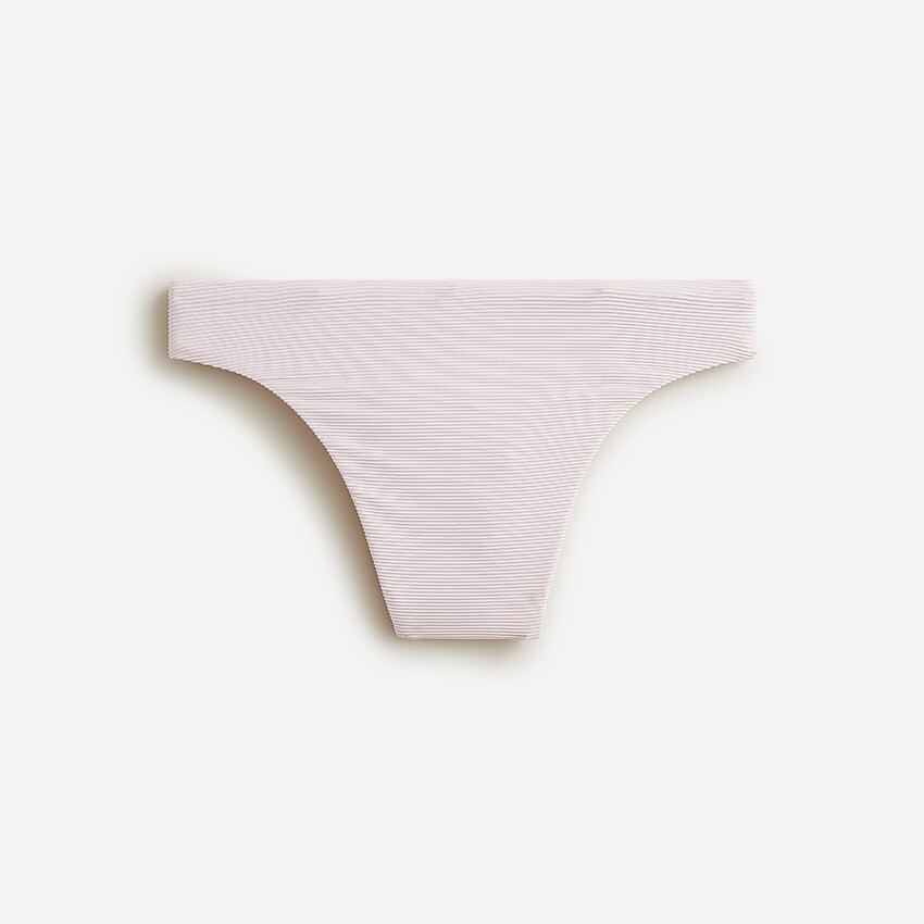 Ribbed high-rise cheeky bikini bottom | J. Crew US