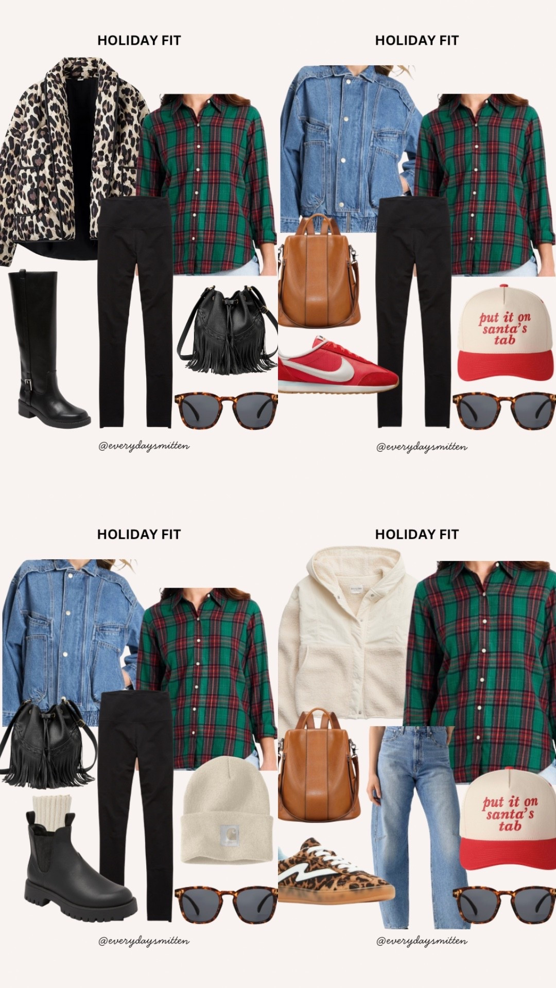 4 ways to style christmas holiday plaid flannel! 

#LTKmomlife #LTKHoliday #LTKSaleAlert